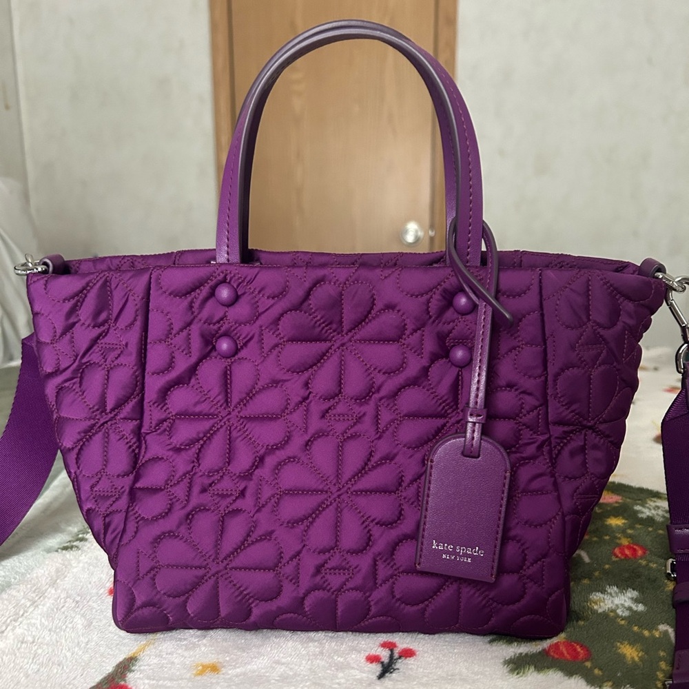 Kate Spade Tilly Quilted Small Tote Bag- Nightshade